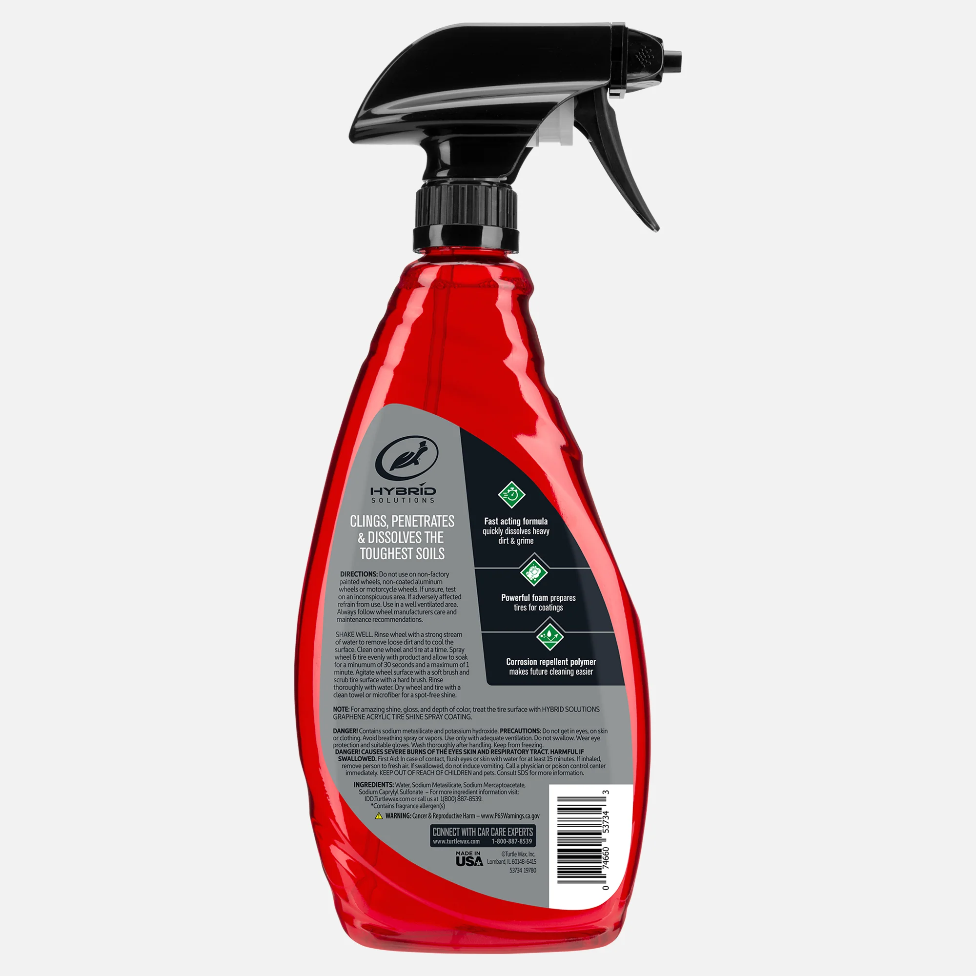 Hybrid Solutions® Hyper Foam Wheel Cleaner & Tire Prep, 23 fl oz - Image 6