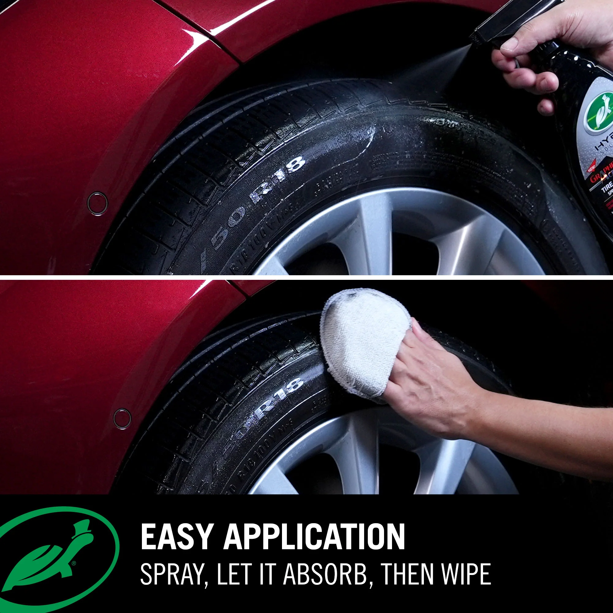 Hybrid Solutions® Graphene Acrylic Tire Shine Spray Coating, 23 fl oz - Image 5