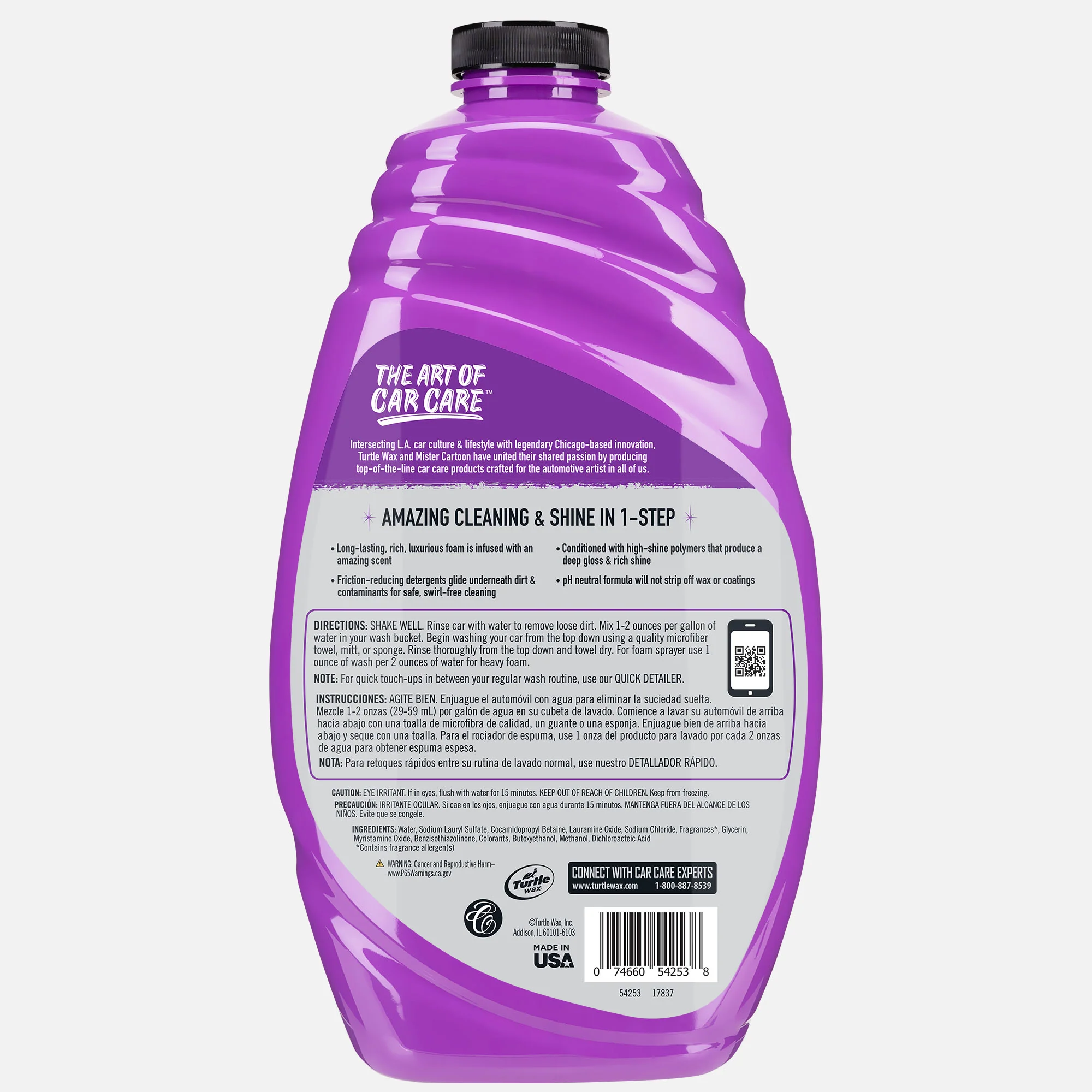 Mister Cartoon Slick Wash & Wax, 48 fl oz - Image 7