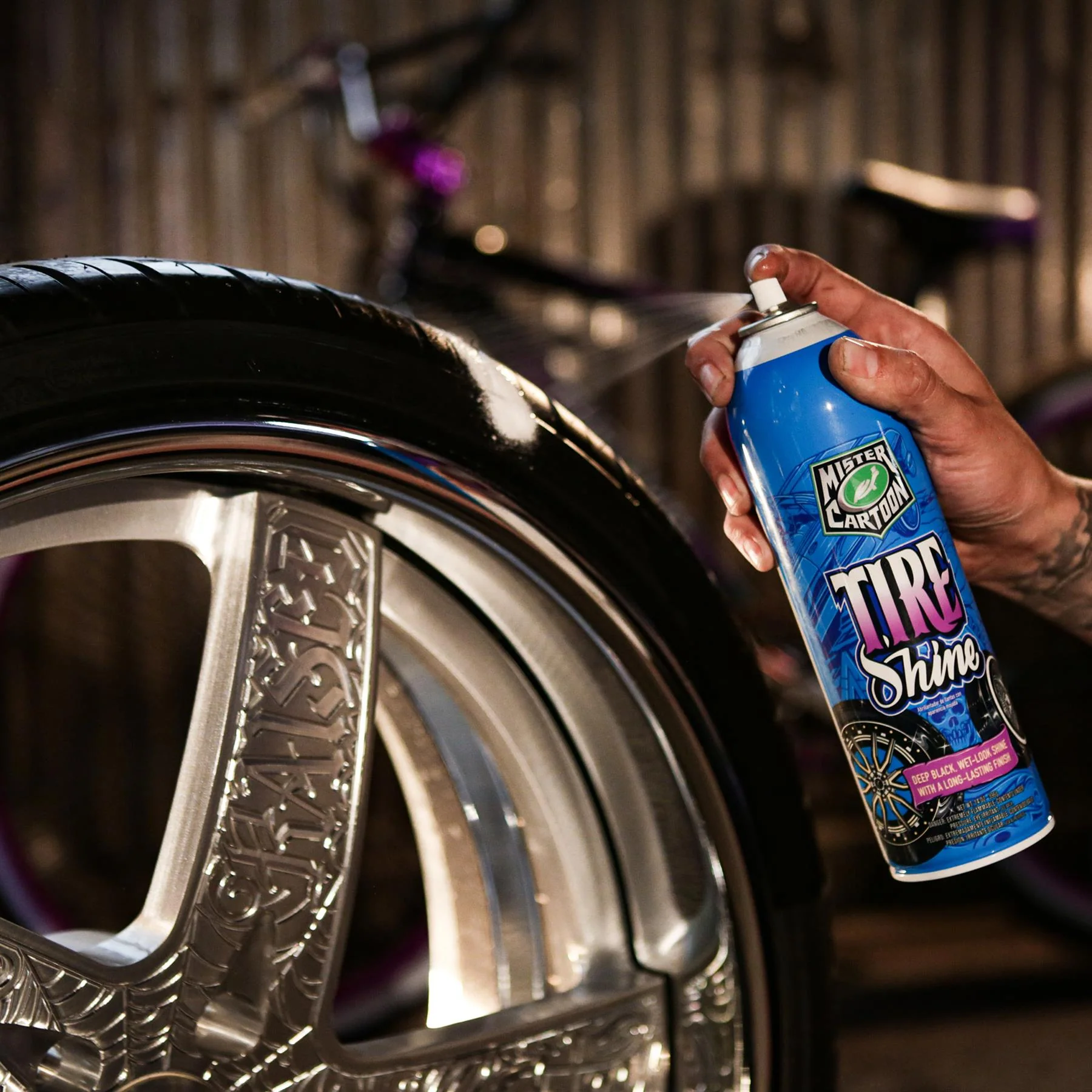 Mister Cartoon Tire Shine, 14 fl oz - Image 3